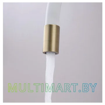 Смеситель Paulmark Salix Sa213419-BRw (белый/бронза) картинка 7